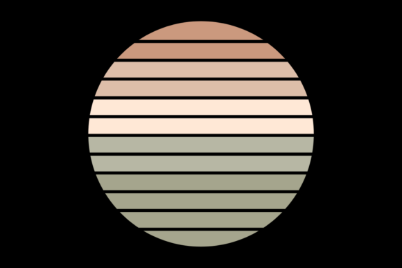 Retro Sunset Vintage Circle Design 01 Review
