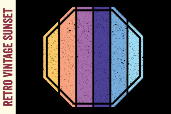 Retro Vintage Sunset Polygon Design Review