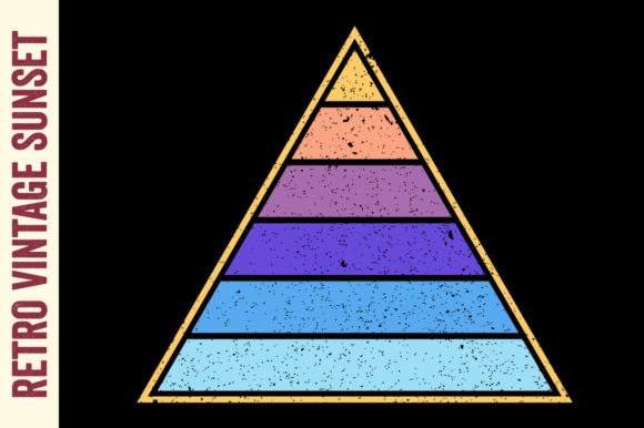 Vintage Retro Sunset Pyramid Graphics Review