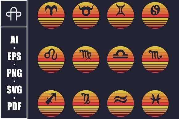 Zodiac Signs Sunset Retro: A Designer's Review